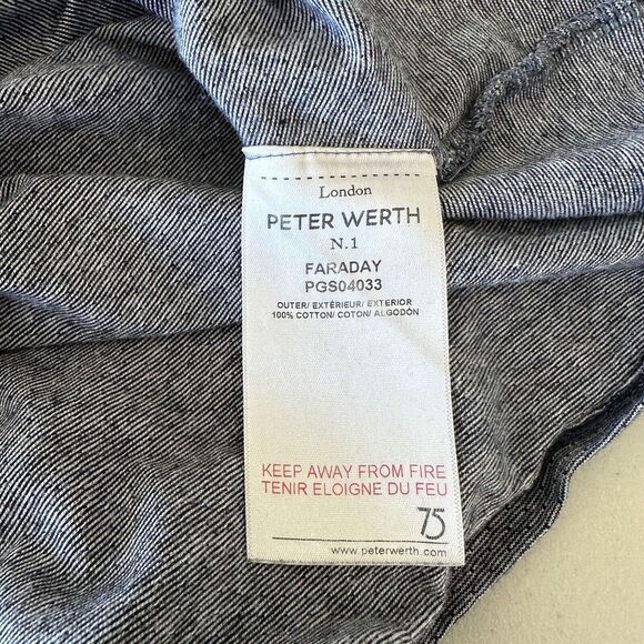 Peter Werth London Men's N.1 Navy Bowling Pocket T-Shirt Size Small - Picture 9 of 11